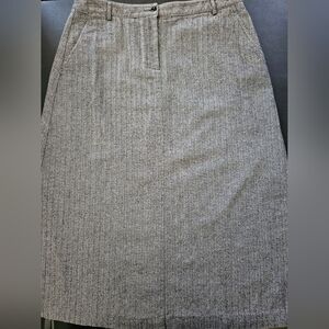 Vintage - L.L.Bean Herringbone Cotton A Line Skirt - NWOT - Size 14 Reg